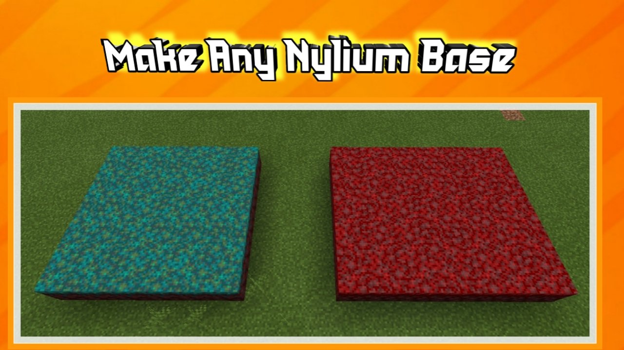 Now, Make a Nylium Base as you wanted However built a Medium Size.Step 2 for Unlimited and Infinite Shroomlight