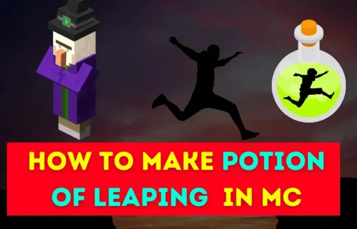 Potion of Leaping Jump in Minecraft