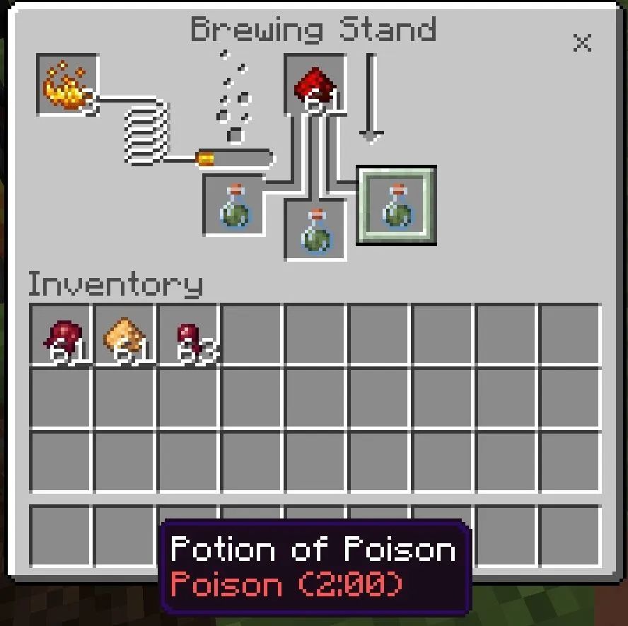 Make Poison Potion for 2 Min